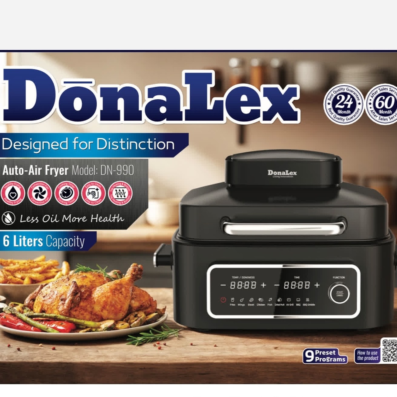 سرخ کن گریل دار دونالکس مدل DN-990